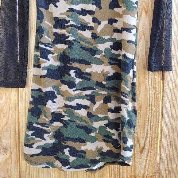 Heart & Hips - Camo Mesh Midi Dress - Picture 8 of 16